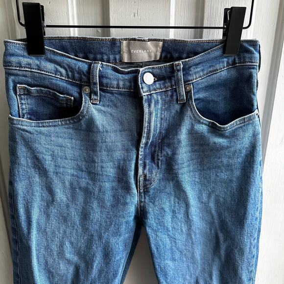 Everlane High Rise Slim Straight Ankle Jeans - Picture 3 of 10